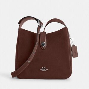 Coach Espresso Suede Crossbody Bag